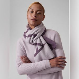 Athleta | Wool-Cashmere blend Daily Knit Scarf | Purple